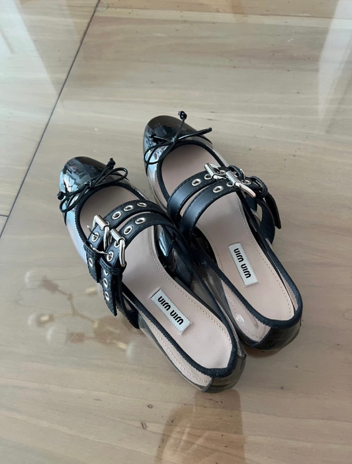 미우미우 발레리나 pvc 플랫 38 상품이미지1