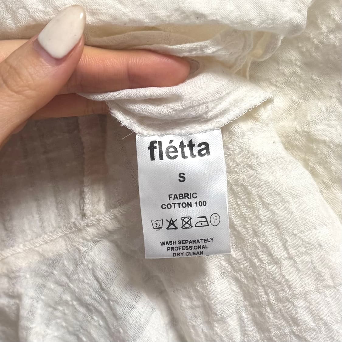 (s) 플레따 레이스 블라우스 크림 상품이미지4