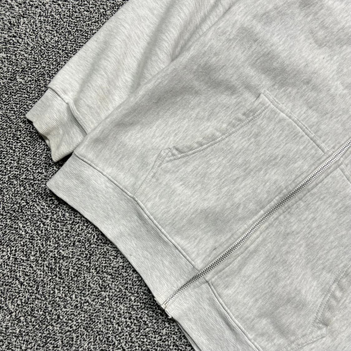 스투시(Stussy)애쉬 헤더 베이직 로고 후드집업 상품이미지3