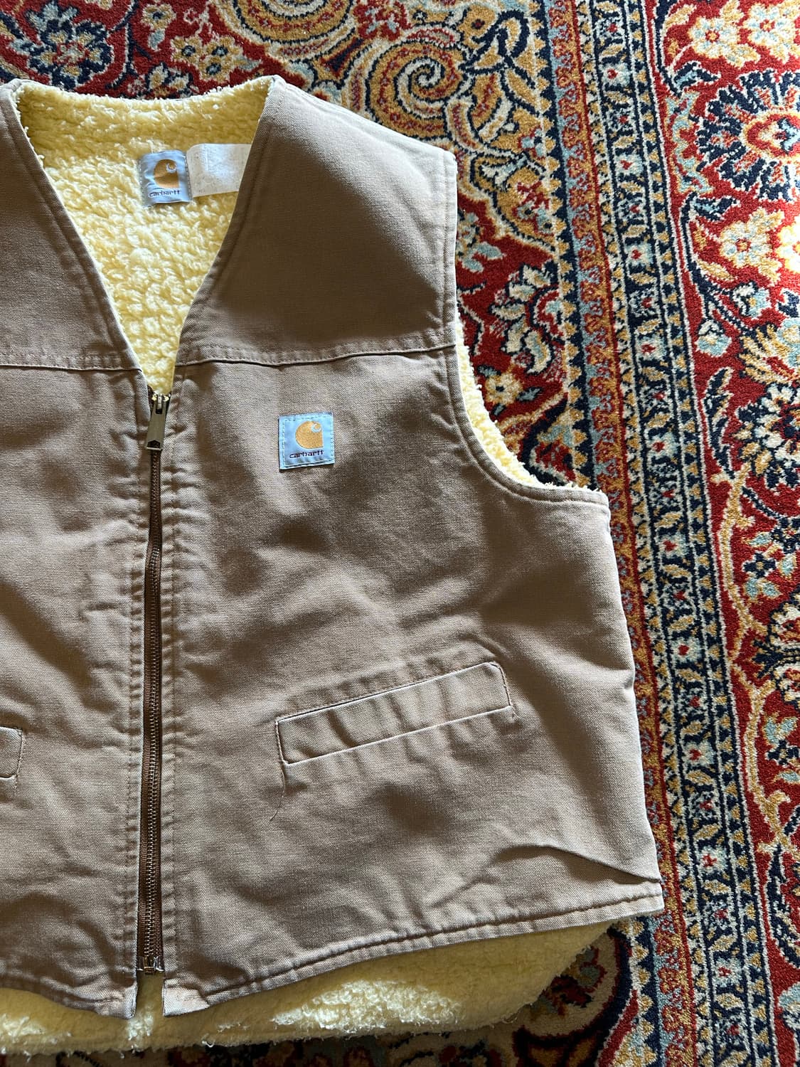 [90s/USA] 칼하트 쉐르파 덕베스트 - XXL 상품이미지4