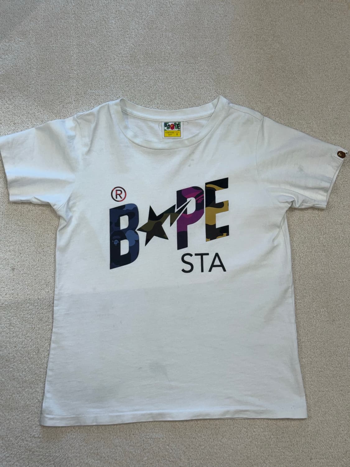 베이프 크레이지 카모 스타 반소매 티셔츠 상품이미지2