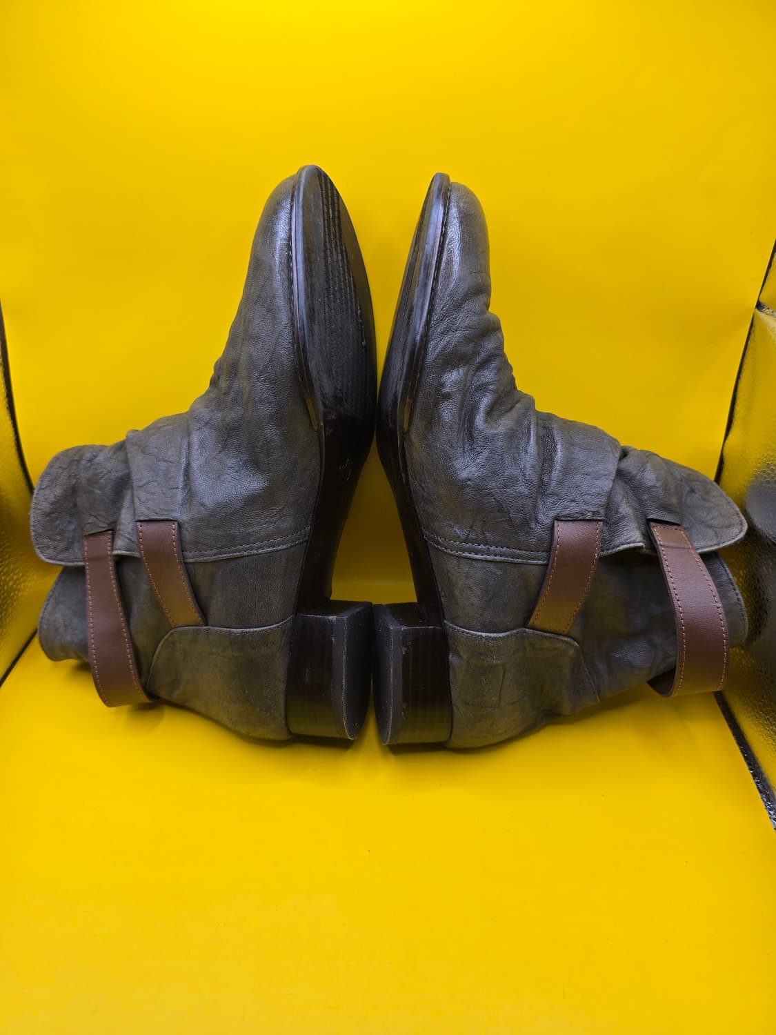 오브엠 리얼가죽 앵클부츠255 상품이미지4