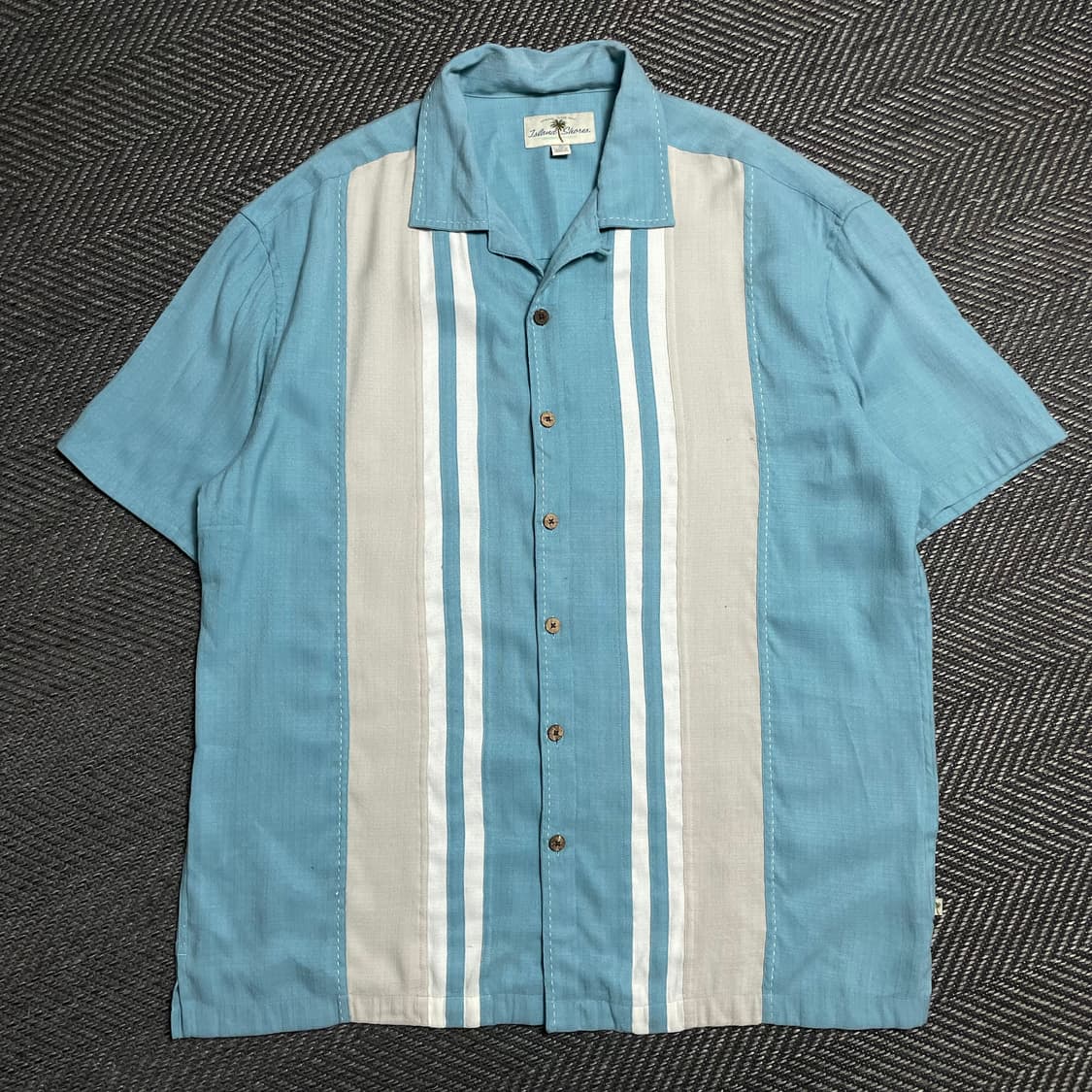 Island shores 실키 하와이안 쿠바 셔츠 y 5090 상품이미지2