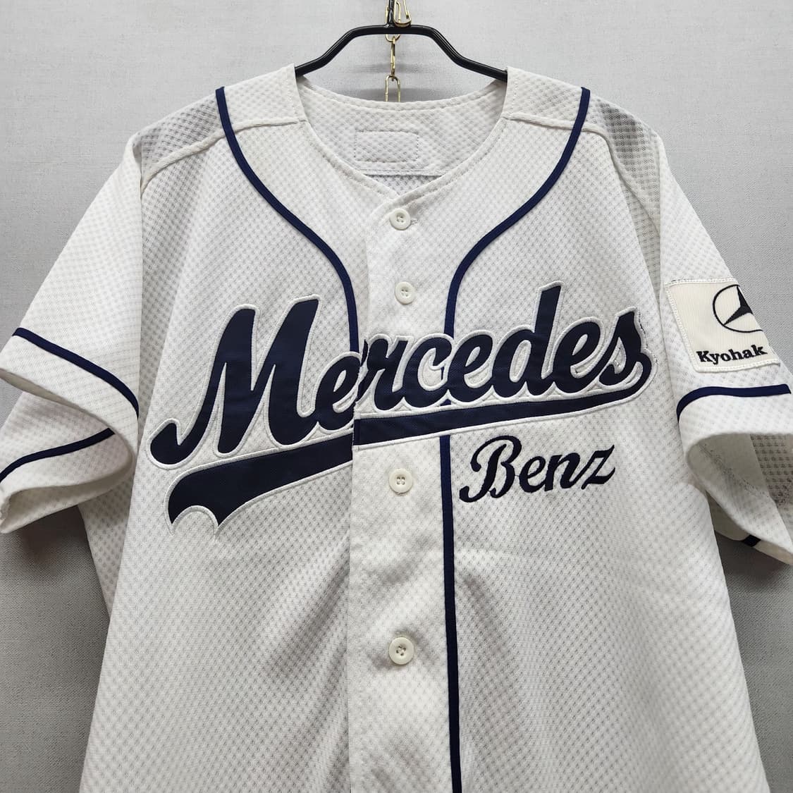 메르세데스 벤츠 빅로고 와펜 야구 져지 XL 상품이미지2