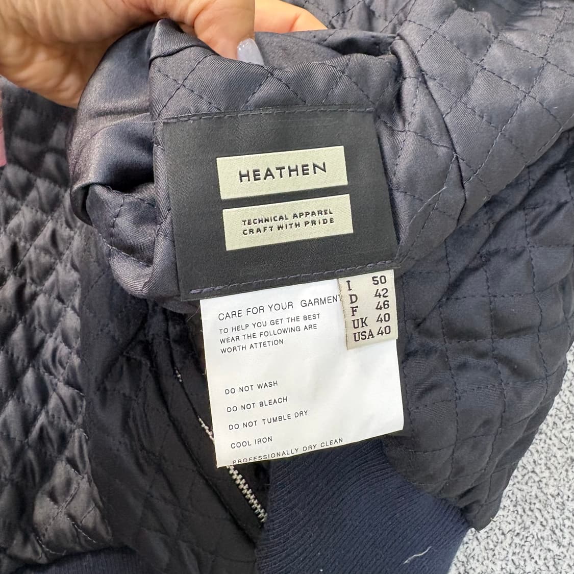 USA 40 헤든앤미로 퀄팅 누빔 자켓 0305J 상품이미지4