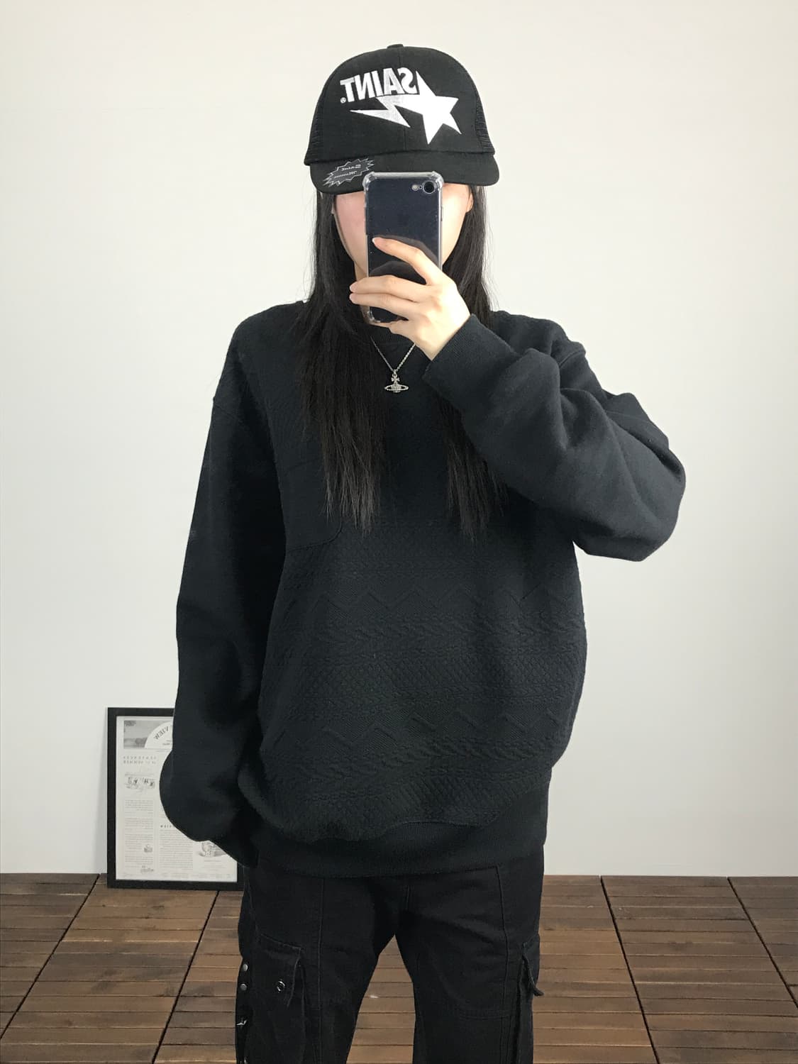 Ball Black Crewneck Sweatshirt 상품이미지2