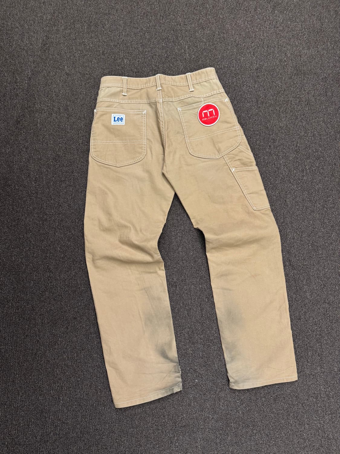 M)Lee 빈티지 베이지 포켓 싱글니 워크팬츠 상품이미지5