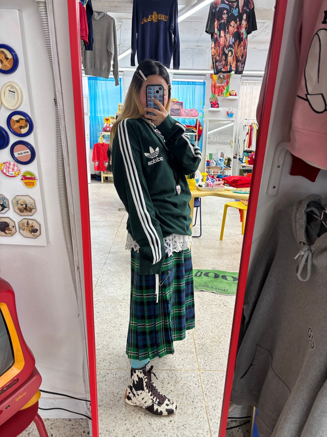 Vintage Adidas Deep Green Top 상품이미지7