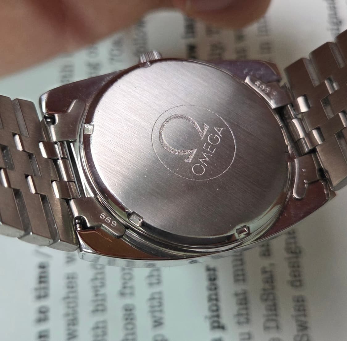 레어] 빈티지 오메가 제네브 테레비 점보 순정 실버판 브레이슬릿 ver. 상품이미지7