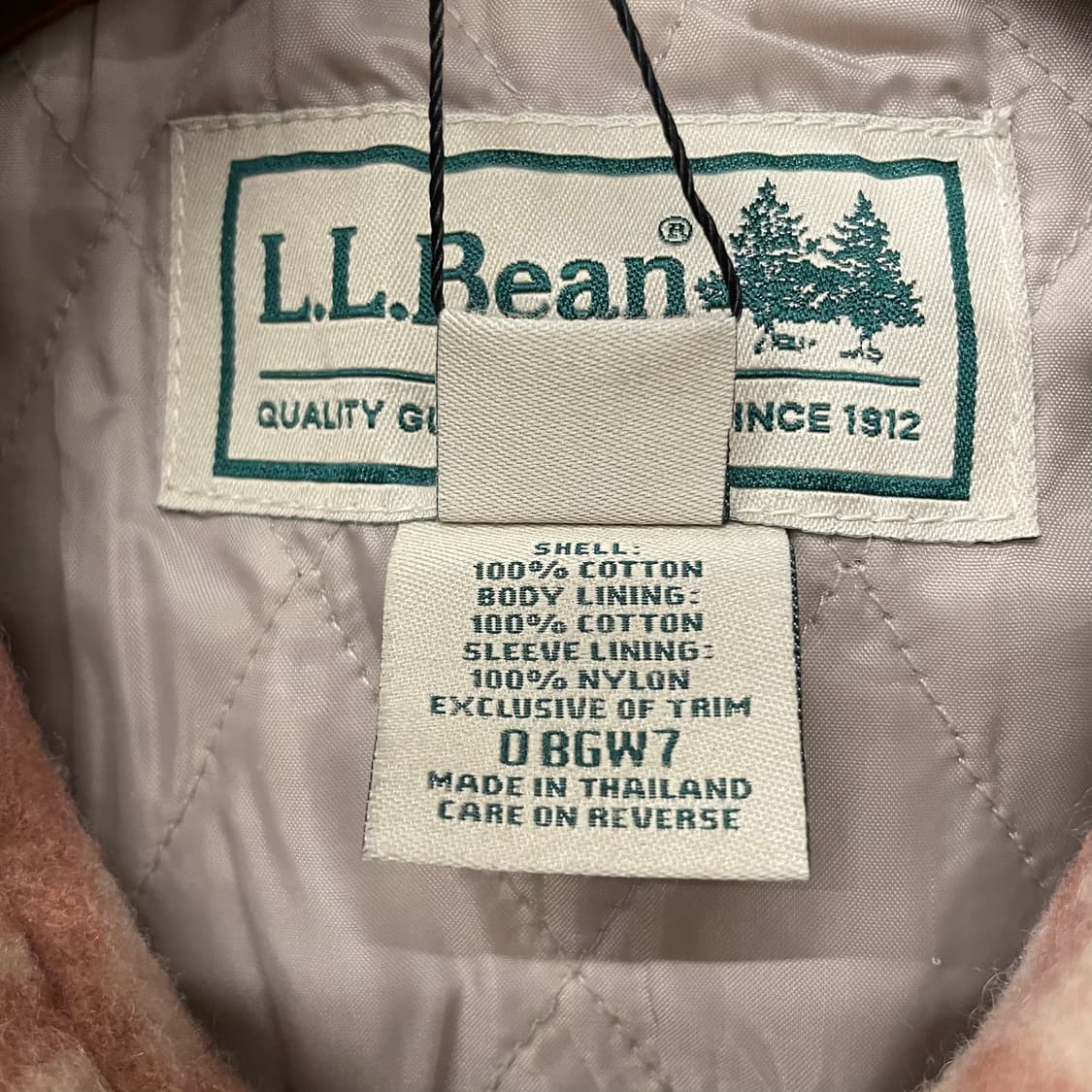 90s L.L Bean 엘엘빈 패턴 라이닝 코트 자켓 상품이미지9