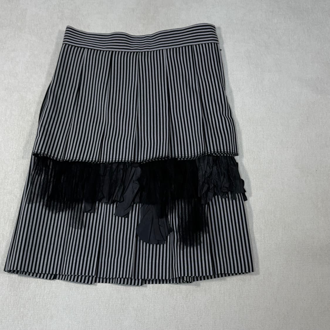 Stripe pleated ruffled skirt 상품이미지2