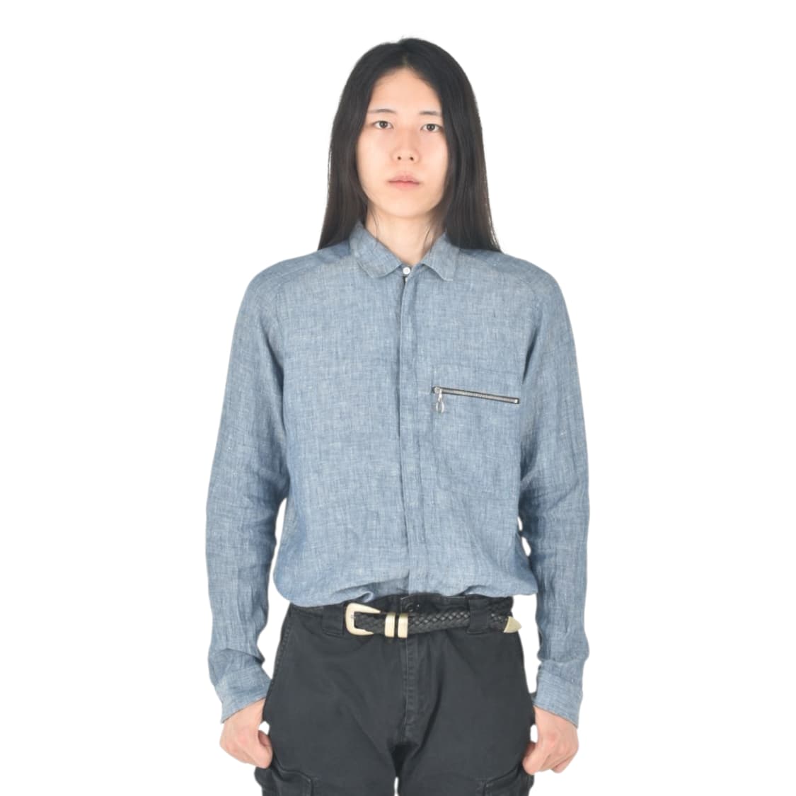 솔리드옴므 린넨 자켓형 셔츠  상품이미지3