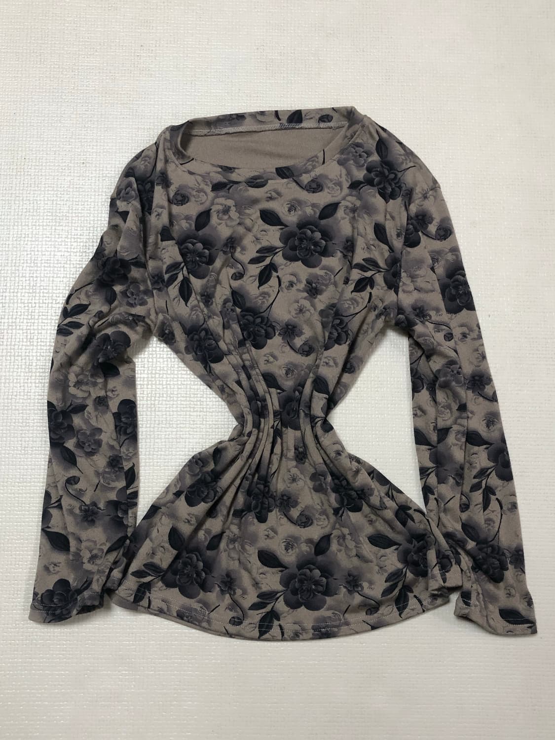 빈티지 브라운 오리엔탈 플라워 탑 상품이미지6