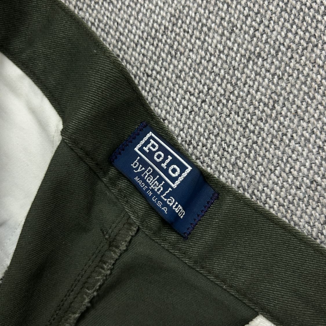 폴로 USA 카키 핀턱 치노팬츠(32X30) 상품이미지3