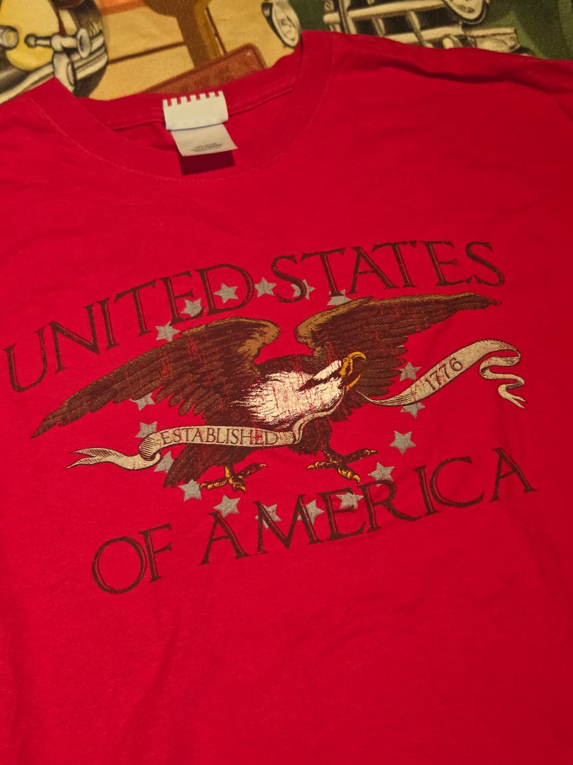 USA 이글 프린팅 티셔츠 상품이미지3