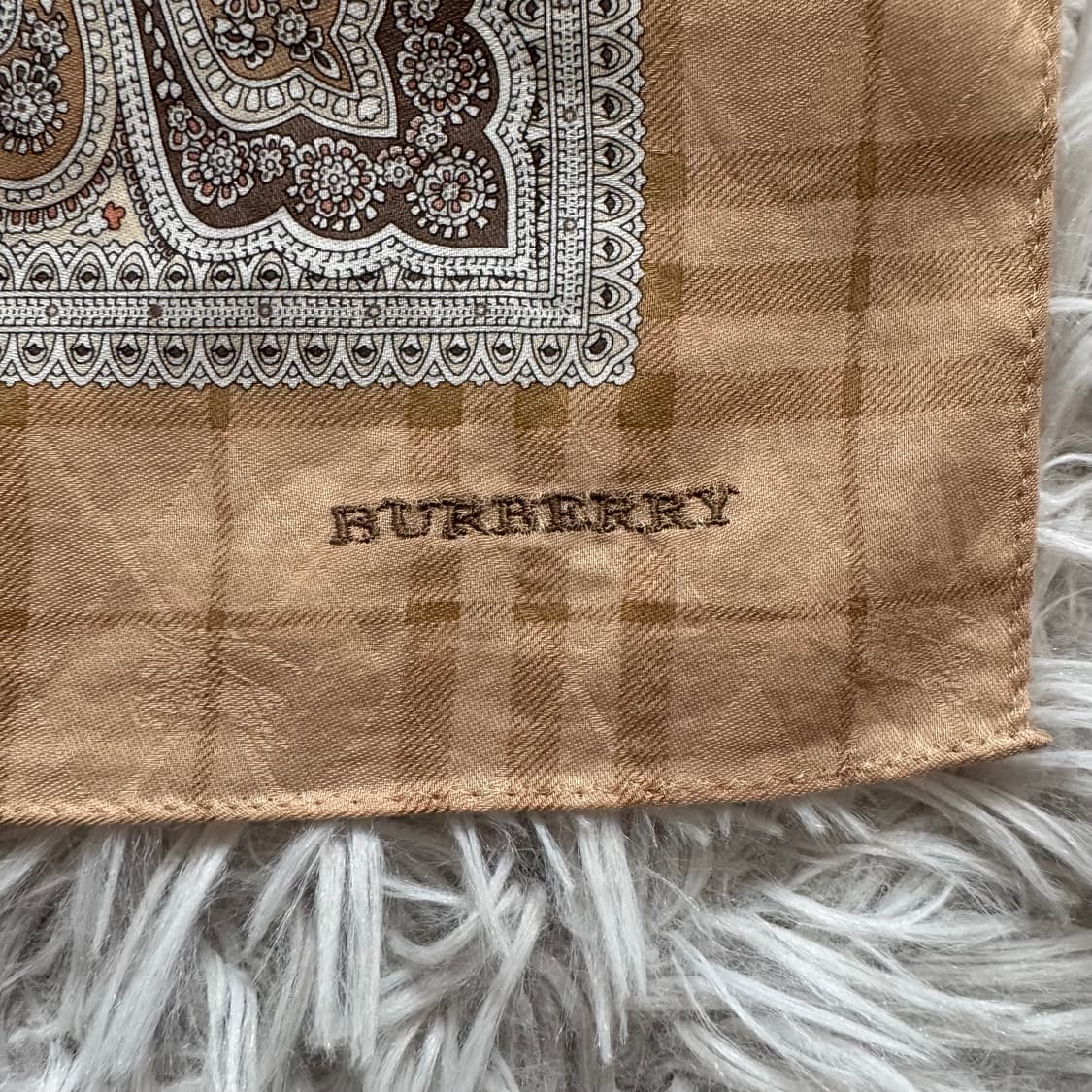 BURBERRY 일본빈티지 손수건 버버리 빈티지손수건 스카프 free 상품이미지4