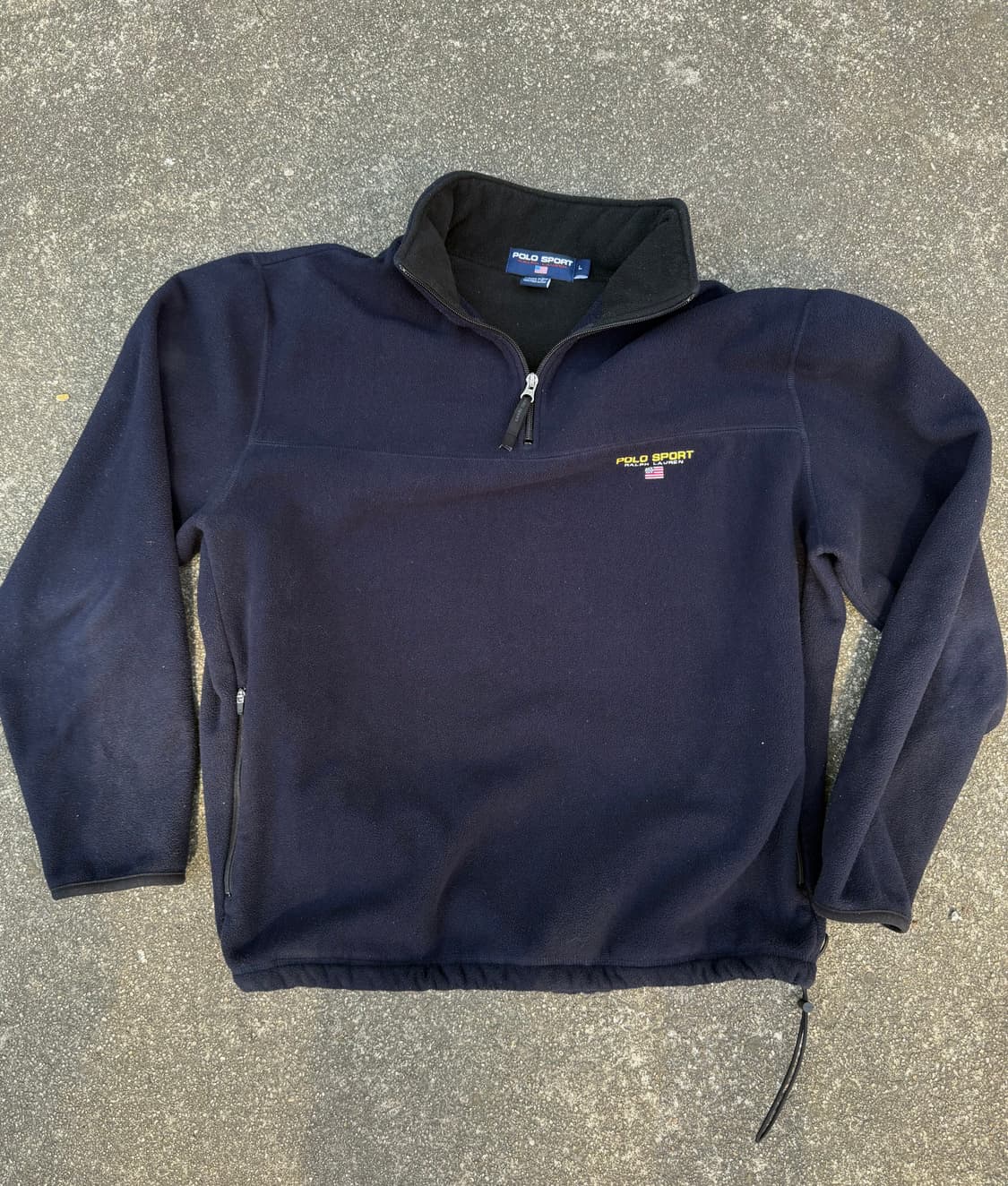 90s Made in usa 폴로 스포츠 폴라텍 플리스 반집업 POLO 상품이미지2