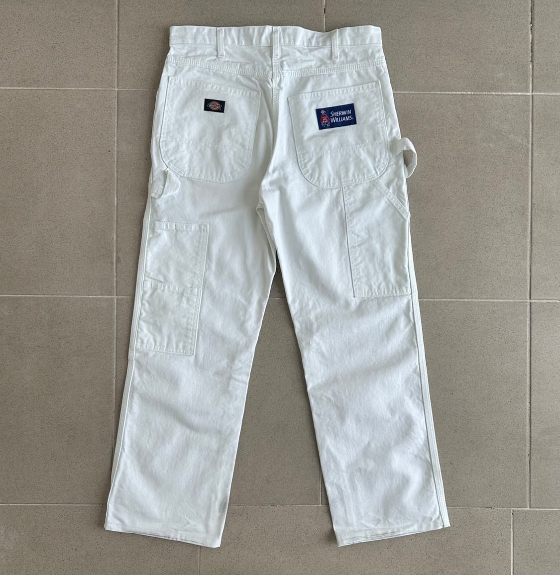 빈티지 디키즈 Sherwin Williams 카펜터 팬츠 화이트 상품이미지2