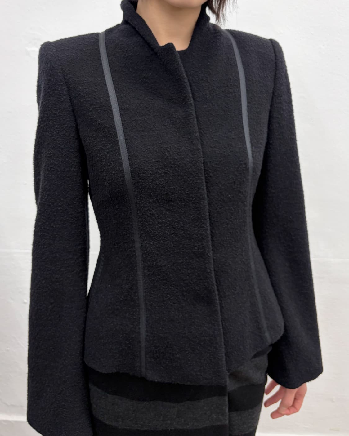 엠포리오 아르마니 2002F/W 파이핑 울 자켓 상품이미지3