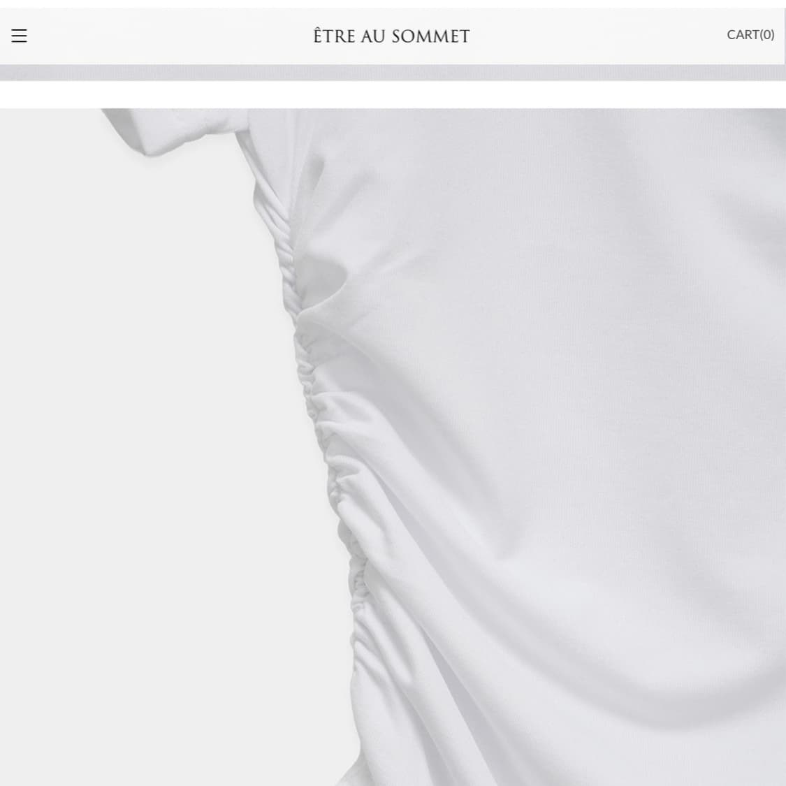 에트오소메 Modern Square Shirring Tee 상품이미지8