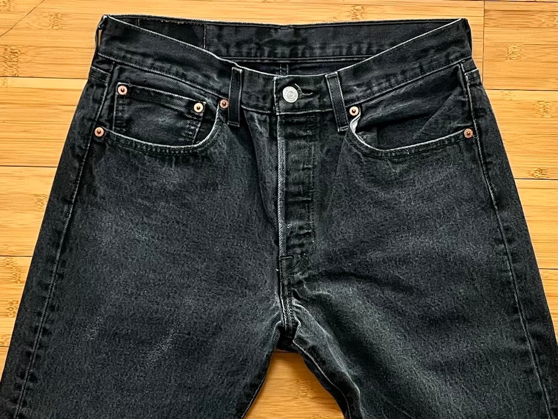 리바이스 501 블랙진 데님팬츠 W31 L32 상품이미지3