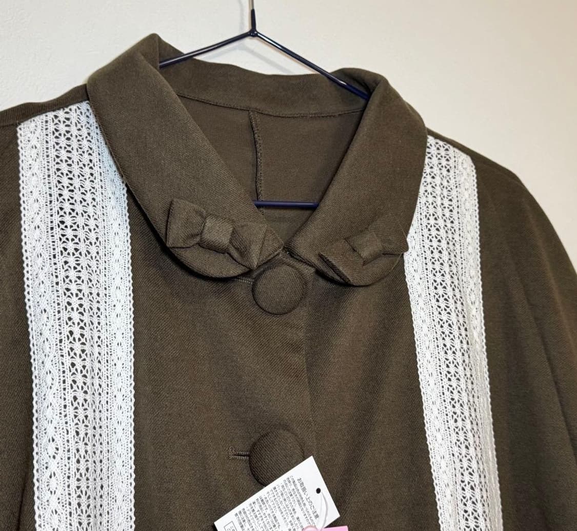 양산형지뢰계 케이프망토코트 달천 로리타 펑크 캐캐체 핀터깔 라떼히메갸루 상품이미지10