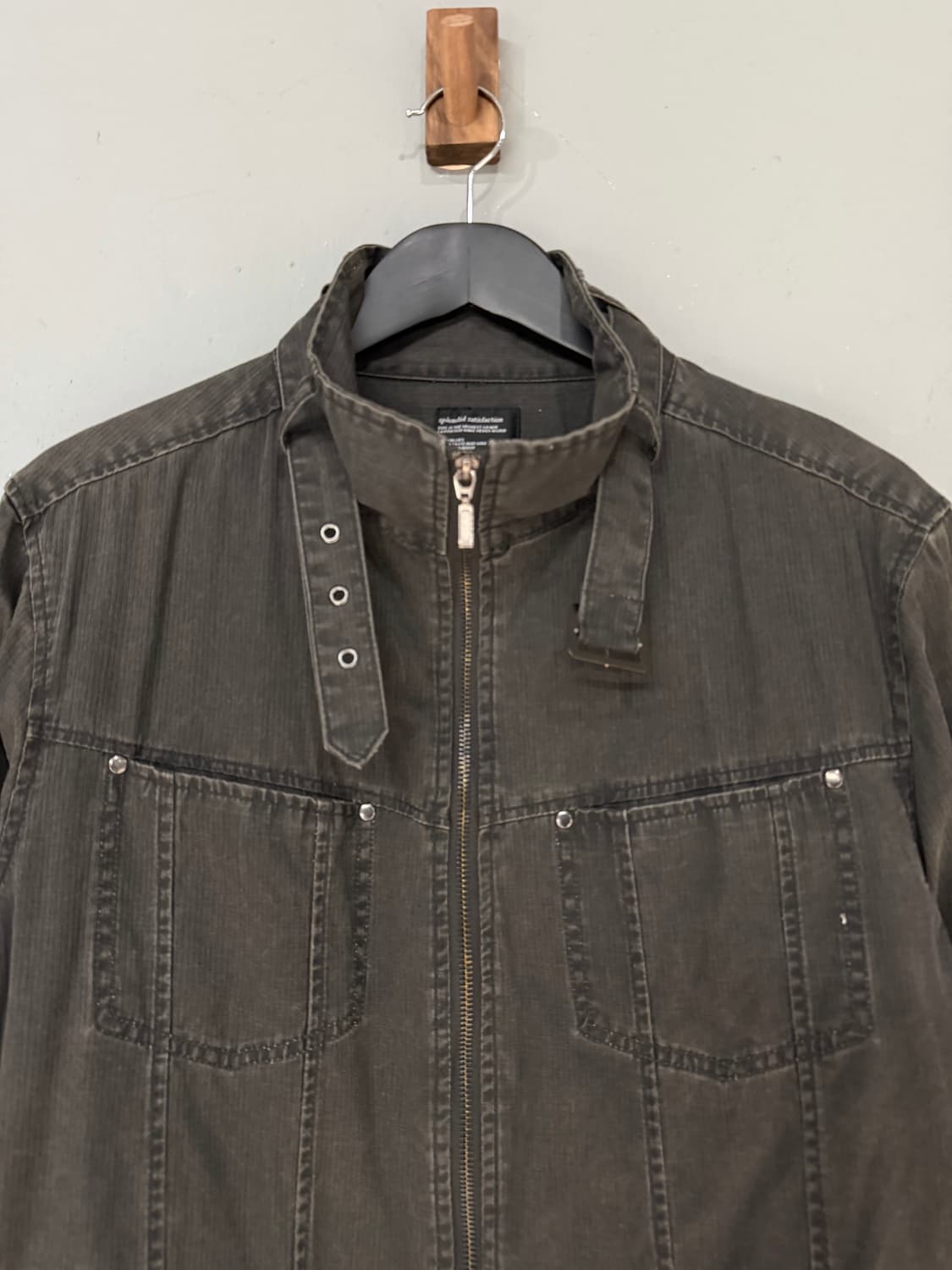 neck buckle point high-neck jacket 상품이미지8