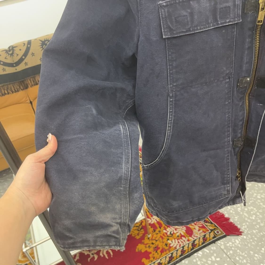 칼하트 C26 샌드스톤 디트로이트 누빔 워크 자켓 105 C06359 상품이미지6