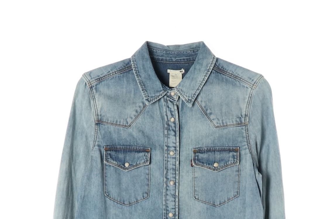 리바이스 웨스턴 데님 셔츠 S 상품이미지3