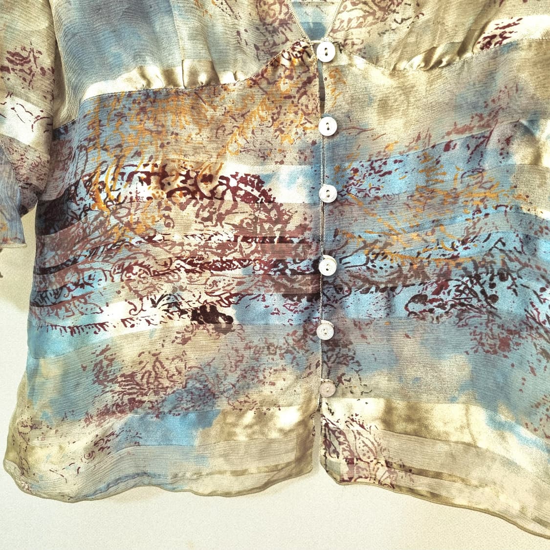 조르지오알마니 정품 실크블라우스 55사이즈 상품이미지3