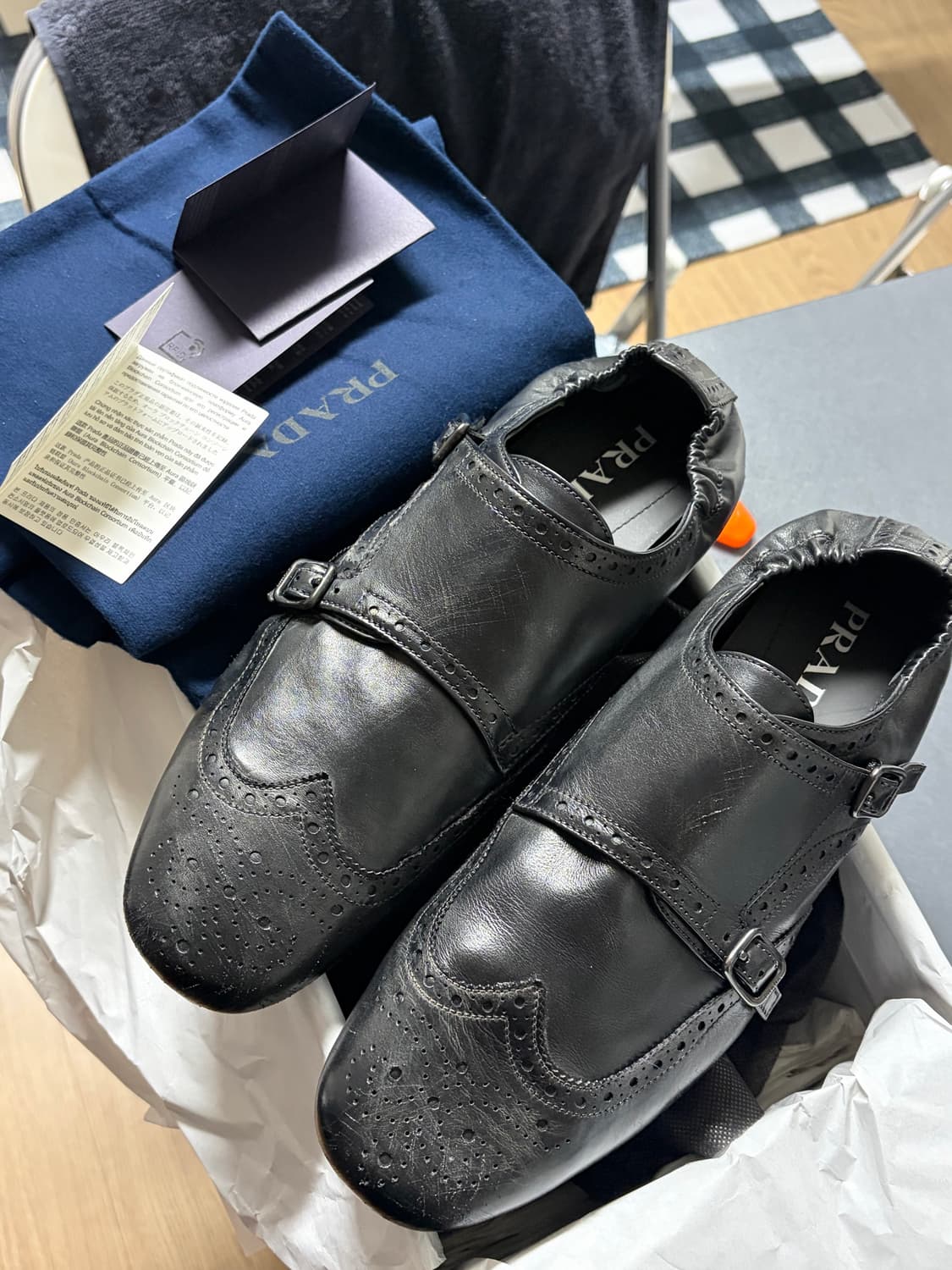 [8.5] 프라다 몽크 스트랩 로퍼 상품이미지4