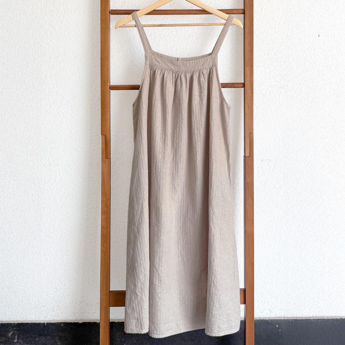 오트밀 소녀 버튼 드레스 상품이미지4