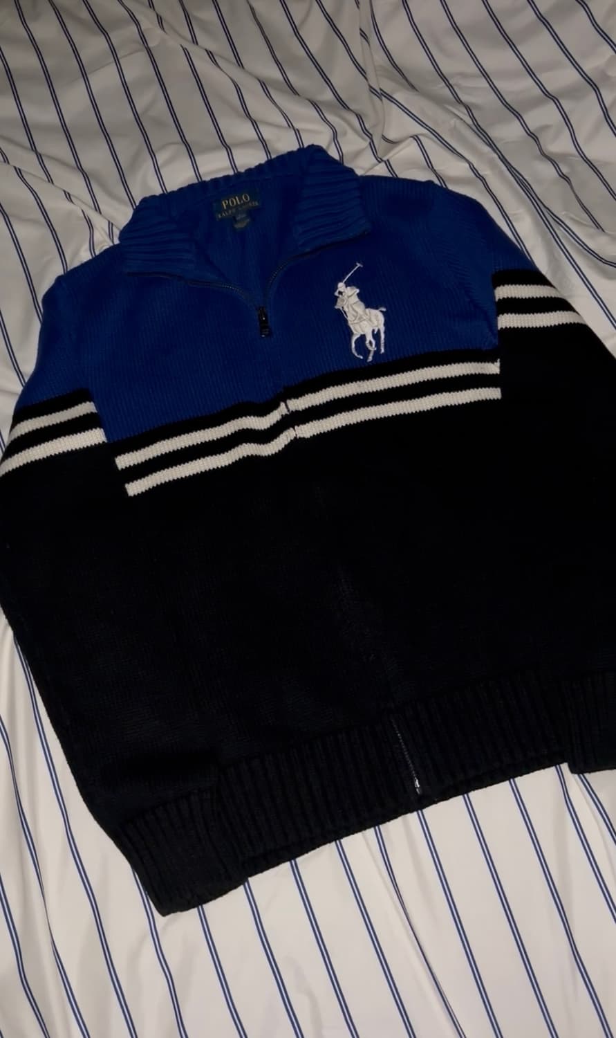 폴로 랄프로렌 빅포니 니트 집업 상품이미지1