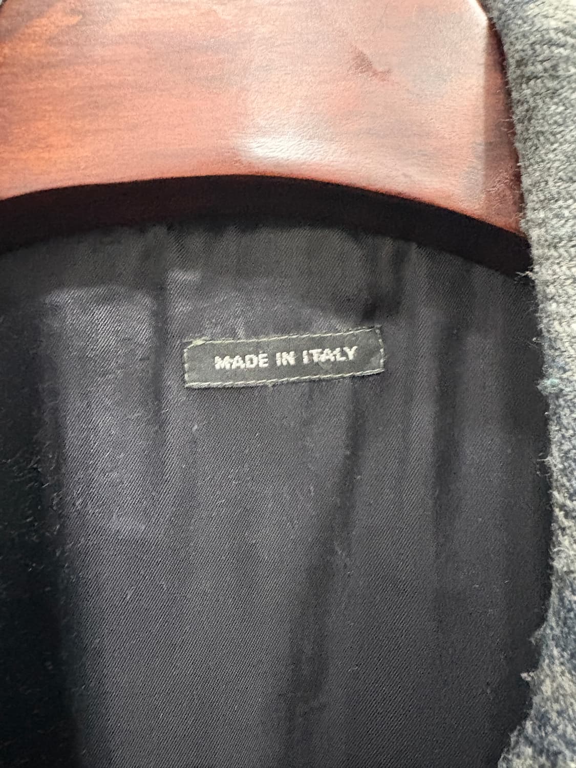 90's 조르지오 알마니 더블블레스티드 체크 코트 상품이미지5