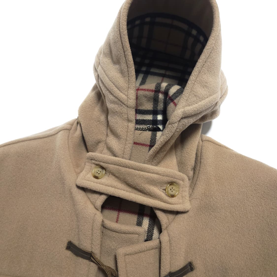 버버리 런던 클래식 후드 더플 코트 베이지 상품이미지7