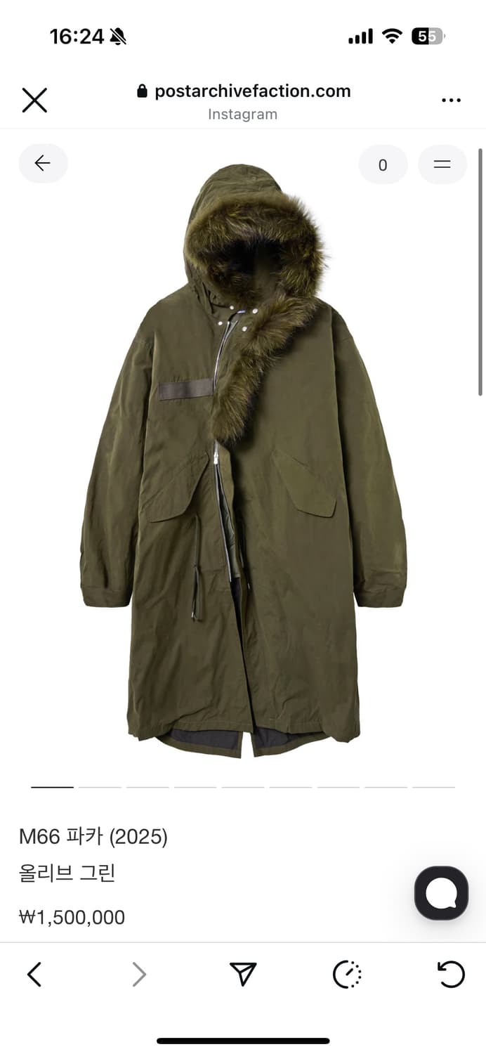 [새상품] paf M66 파카 (2025) M 상품이미지1