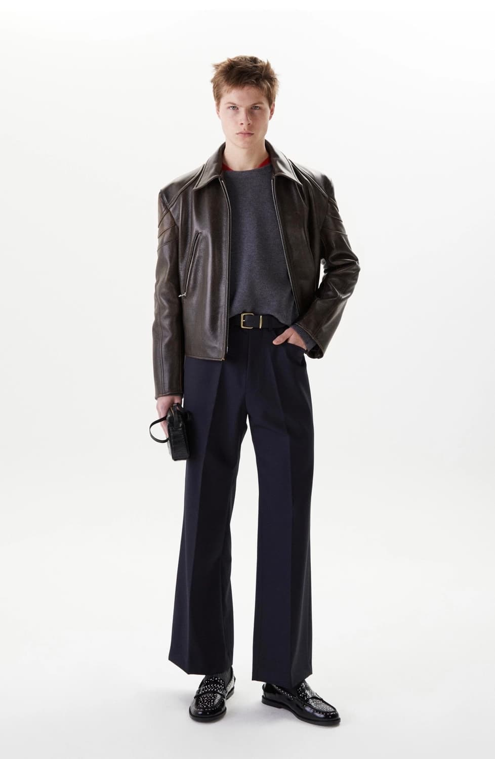 타일레 파인 울 프렌치 넥 클래식 스웨터 니트 그레이 1사이즈 상품이미지2