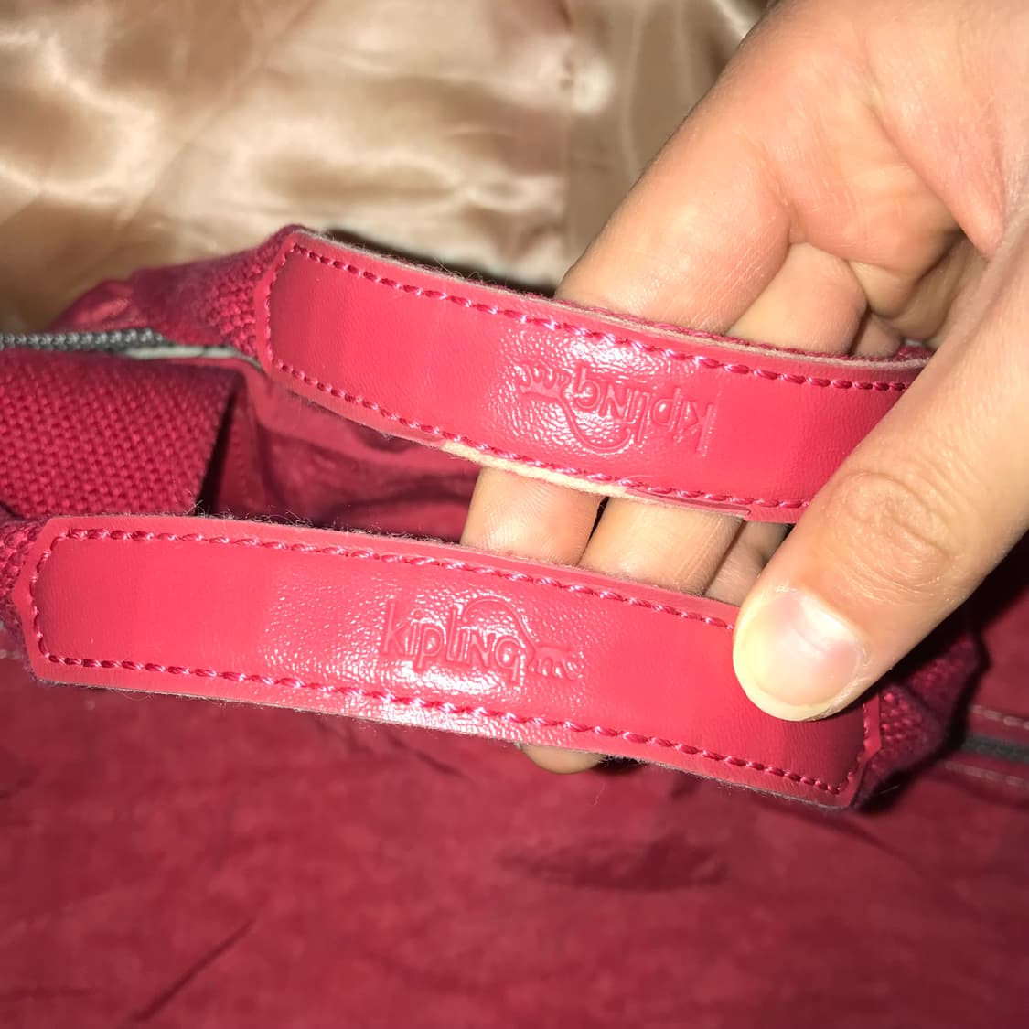 키플링 y2k 레드 숄더백 도트백 상품이미지9