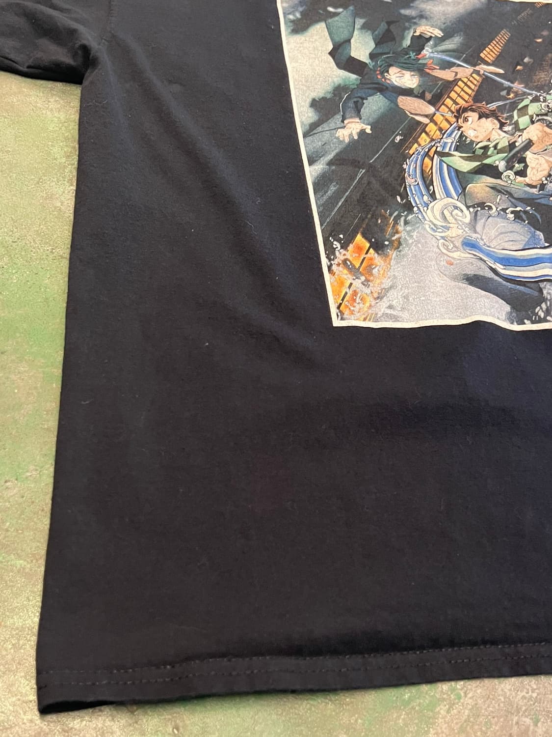 [2XL] 귀멸의칼날 무한열차 반팔 티셔츠 탄지로 그래픽 상품이미지6