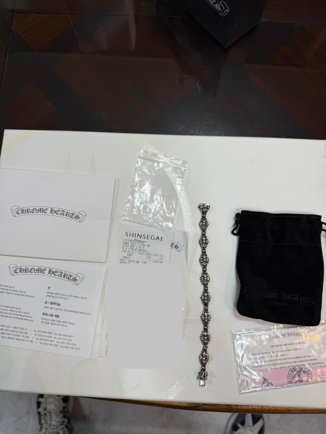 크롬하츠 정품 미니키퍼링크팔찌 국내백화점구매 오리지날  새상품급 인보이스 상품이미지1