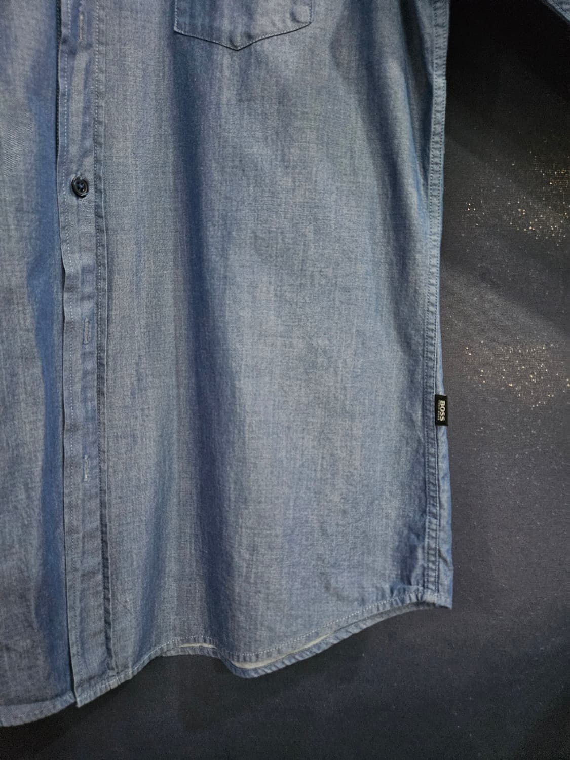 휴고보스 블루 남성 슬림핏 100 긴팔셔츠  상품이미지6