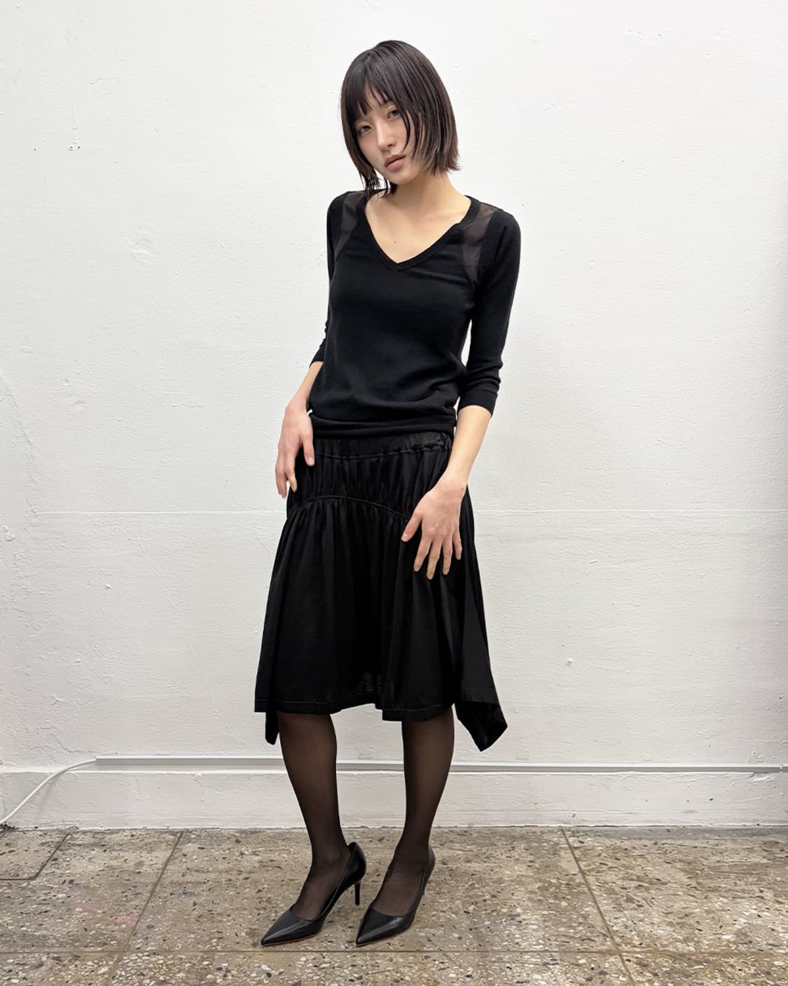 주카 비대칭 스커트-팬츠 상품이미지8