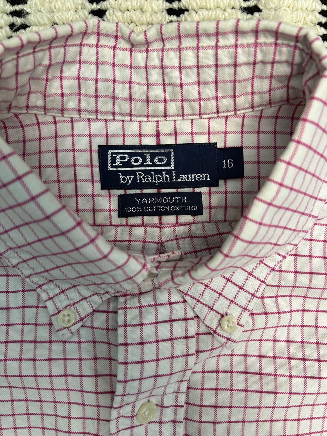 폴로(Polo)랄프로렌 야머스핏 옥스포드 체크 셔츠 상품이미지4