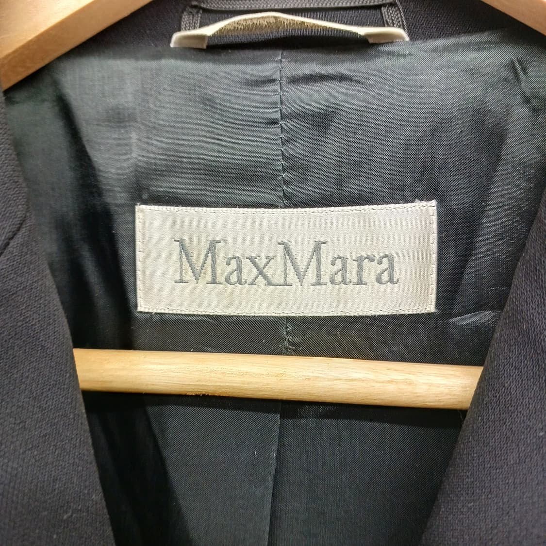 막스마라 블랙 울 싱글 자켓 55 상품이미지4