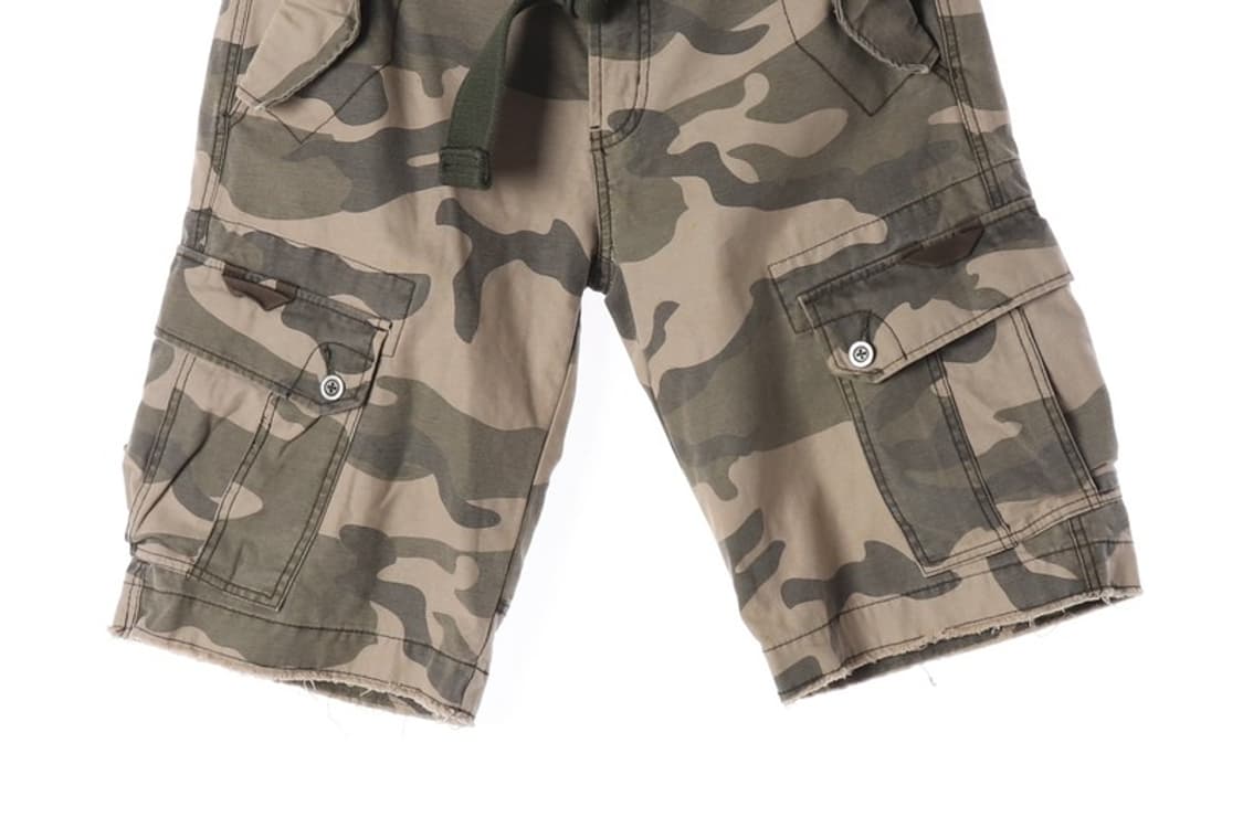 LUCCI 카모플라쥬 벨티드 카고 반바지 L 상품이미지4