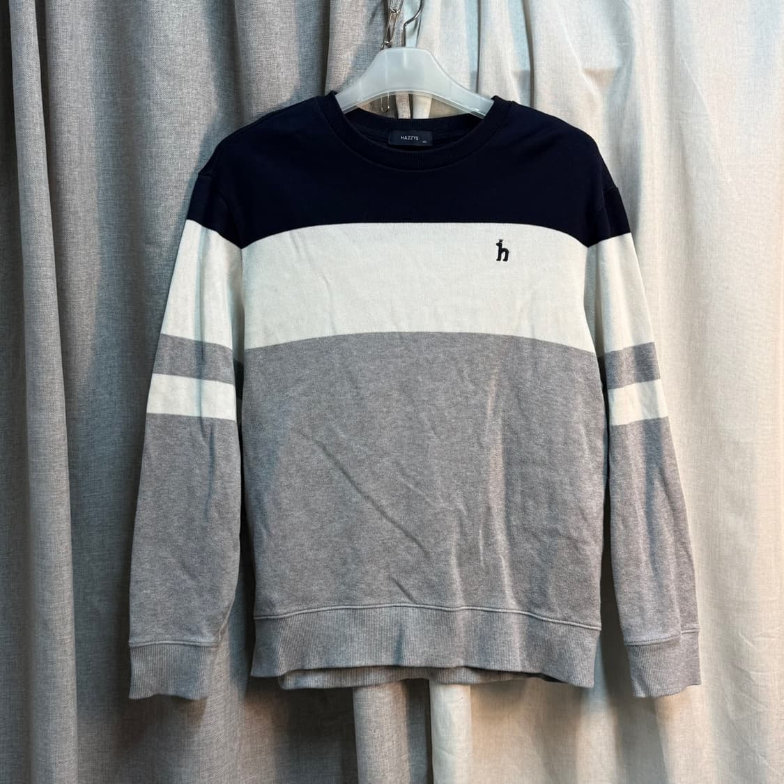 [XL] HAZZYS 헤지스 코튼 긴팔 맨투맨 티셔츠 상품이미지2