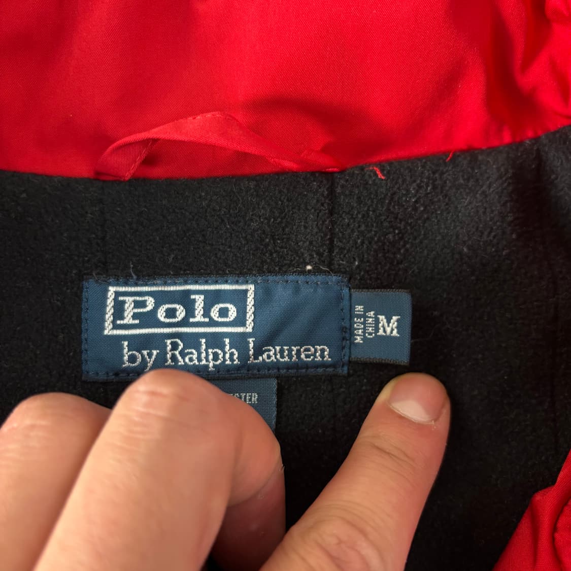 100 폴로랄프로렌 레드 폴리쉘 페리 자켓 상품이미지4