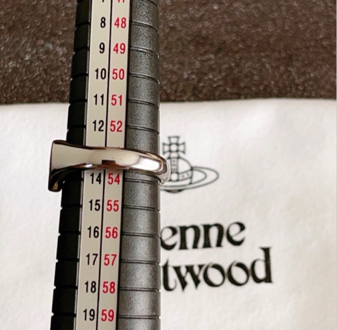 비비안웨스트우드 아카이브 orb 각인 실버 하트링 반지 상품이미지4