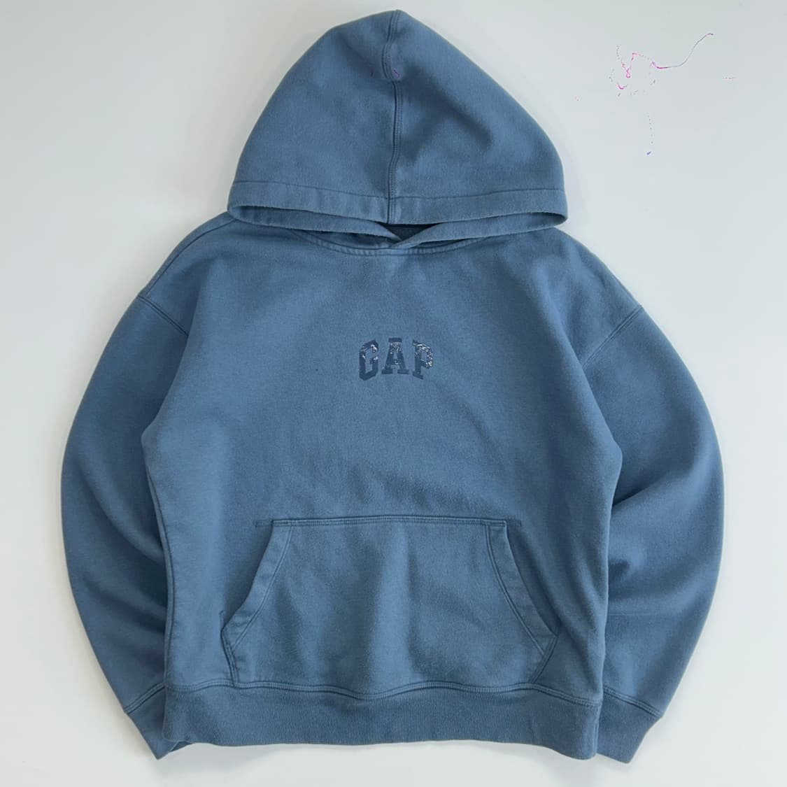 Gap 갭 스몰로고 블루 후드티 상품이미지3