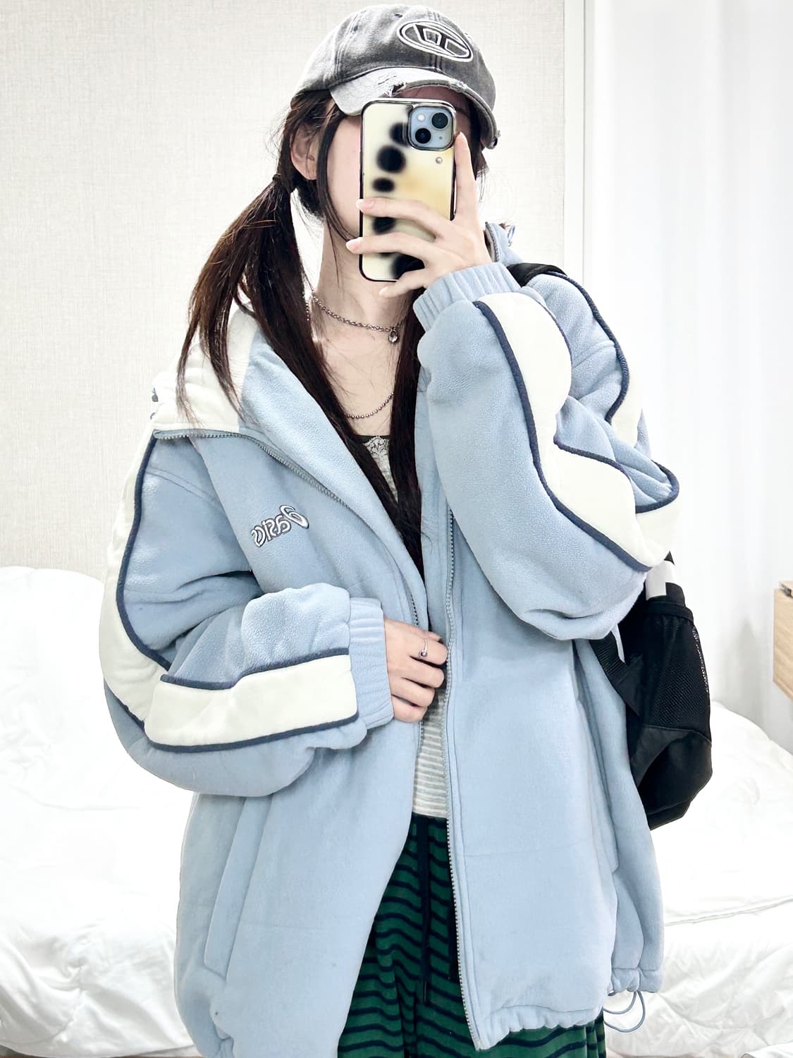 아식스 00‘s 뮤트하늘 플리스 자켓 상품이미지2